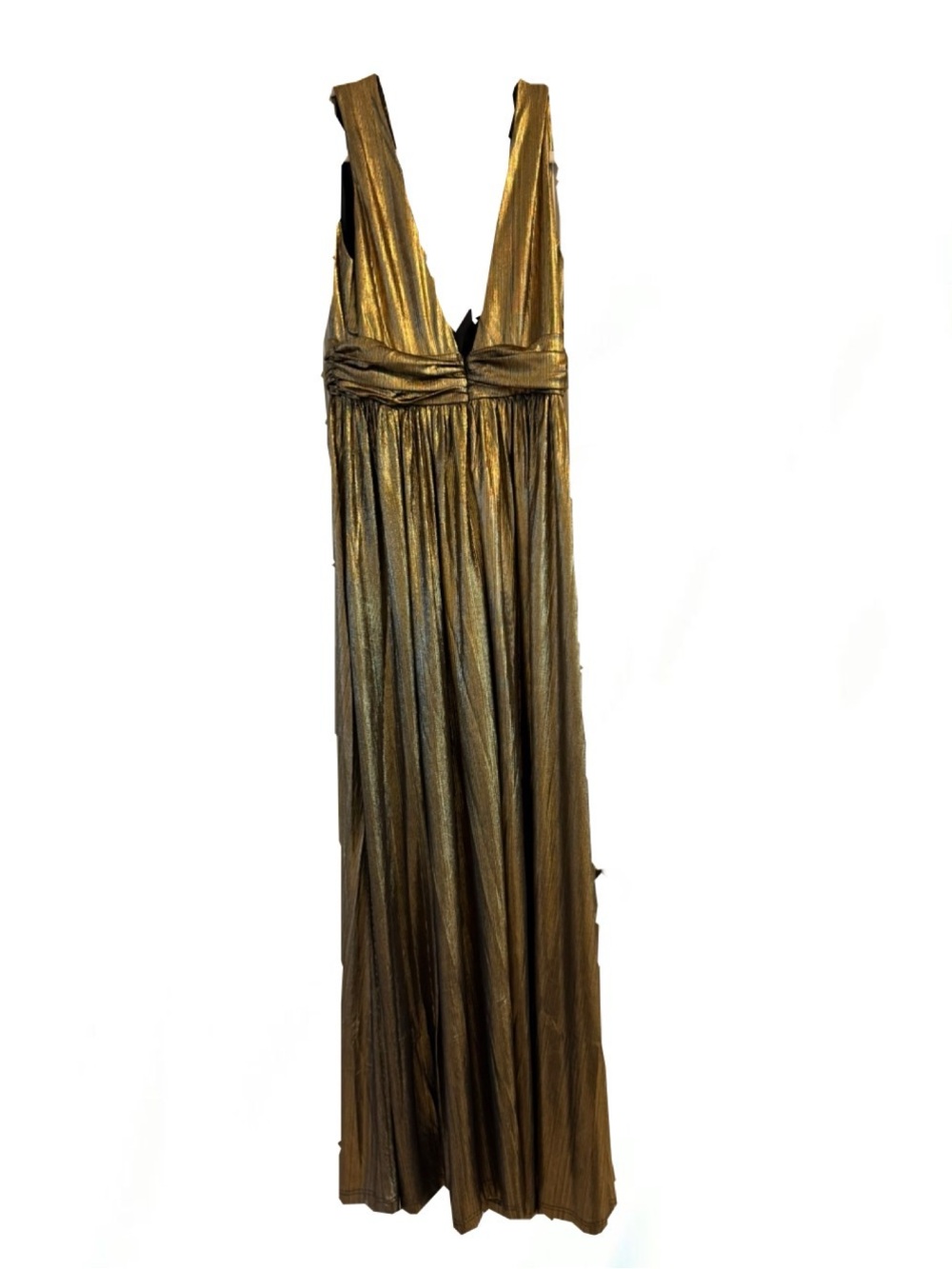 Promod Metallic Gold Evening Dress Top